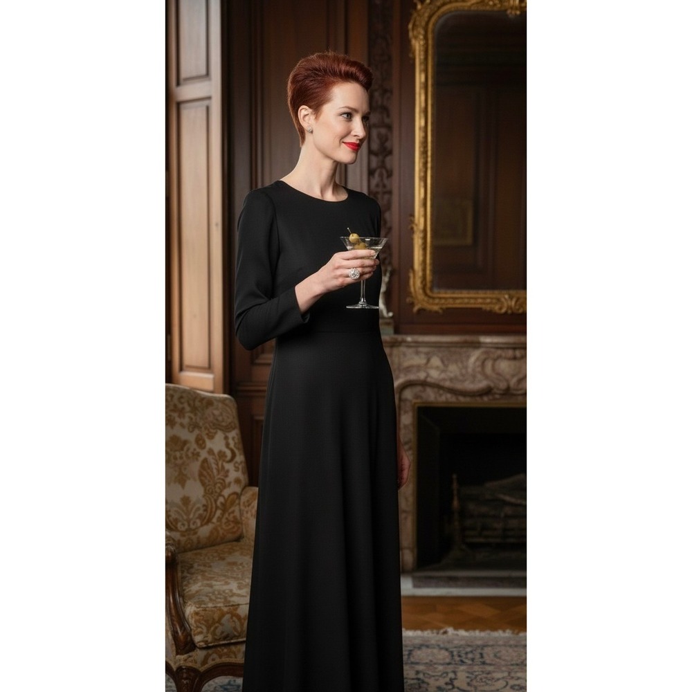 Vintage David Hayes for Saks Fifth Avenue — Floor-Length 100% Silk Gown — 1980s